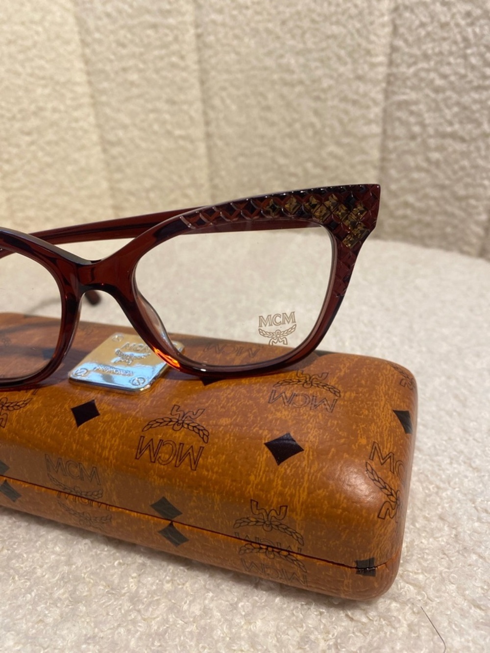 MCM Women's Light Brown Cat-Eye Optical Glasses - Picture 2 of 7